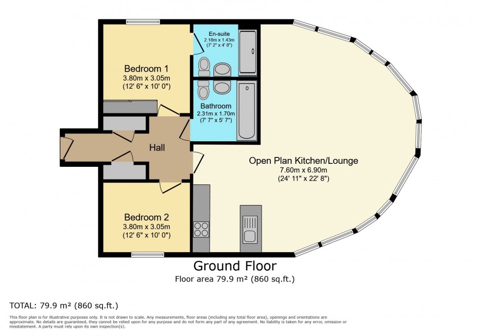 Floorplan for Marina, Trawler Road, Maritime Quarter, Swansea