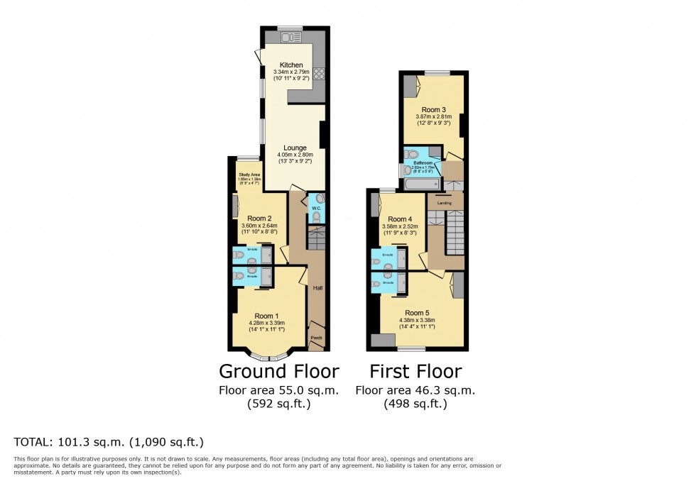 Floorplan for St. Helens Avenue, Brynmill, Swansea