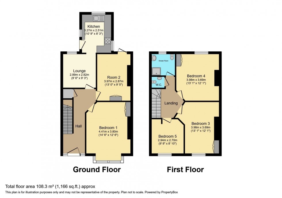 Floorplan for Rhyddings Park Road, Brynmill, Swansea