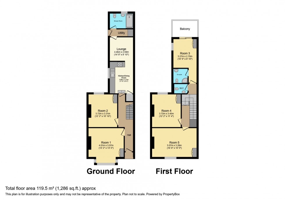 Floorplan for St. Helens Avenue, Brynmill, Swansea