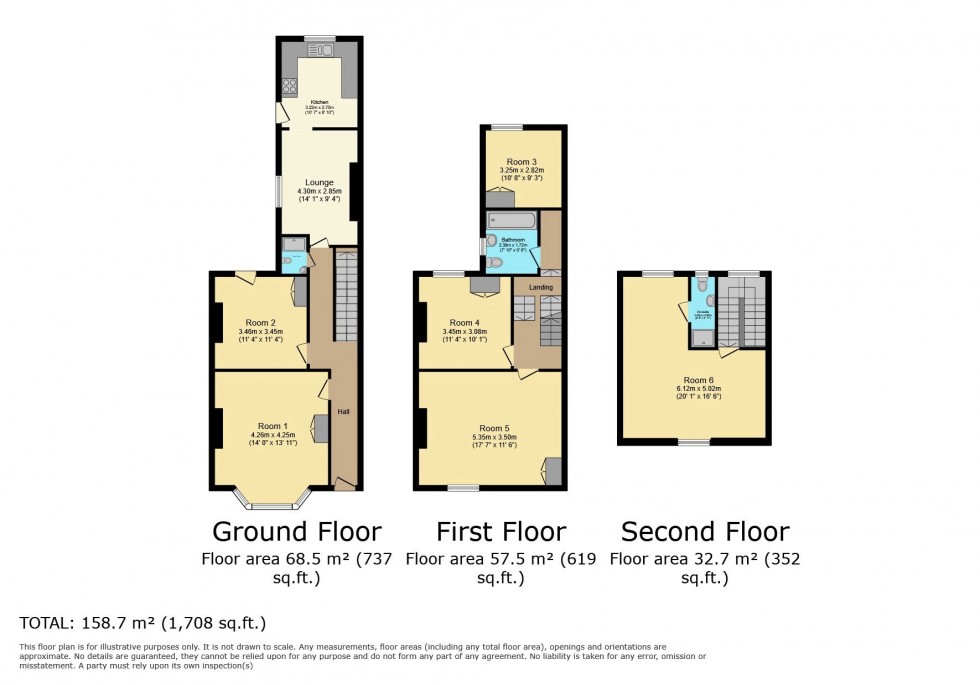 Floorplan for Russell Street, Central Swansea, Swansea