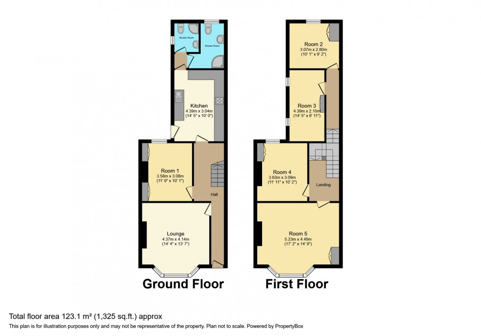 Floorplan for Malvern Terrace, Brynmill, Swansea