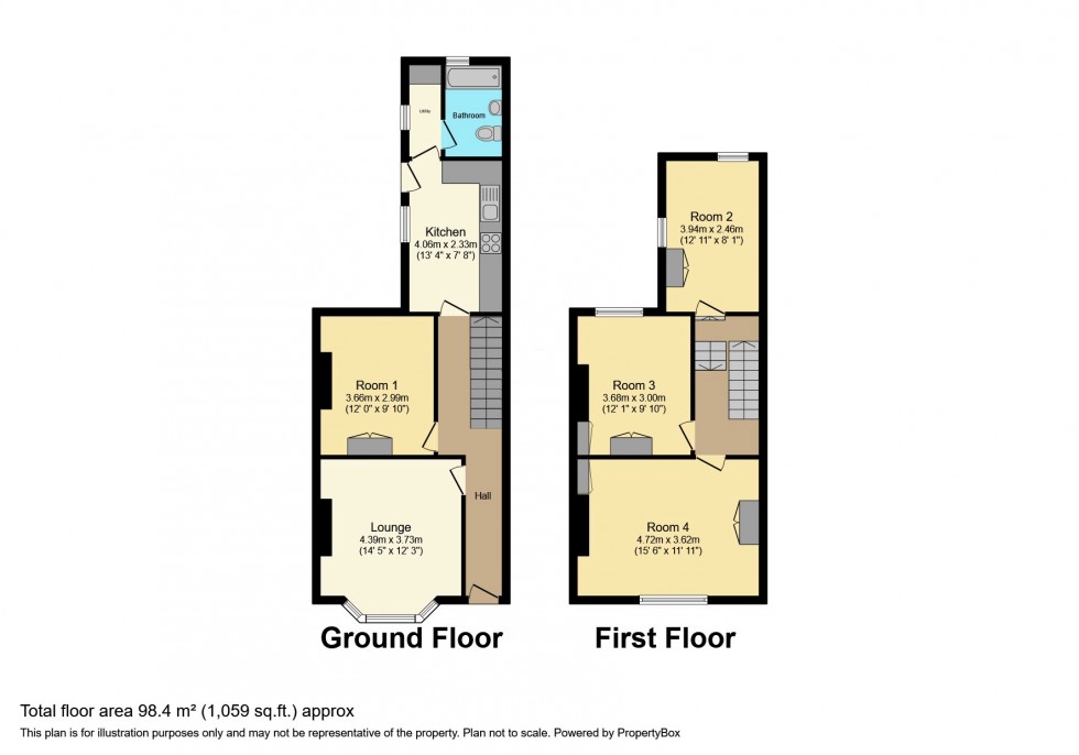 Floorplan for Phillips Parade, Brynmill, Swansea