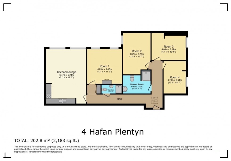 Floorplan for Guildhall Road South, Brynmill, Swansea