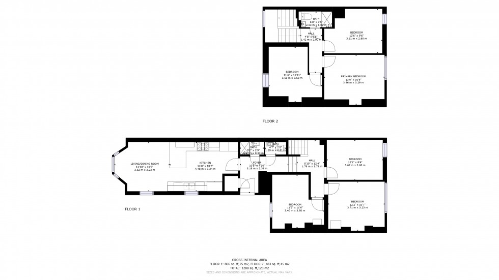 Floorplan for Uplands Crescent, Uplands, Swansea