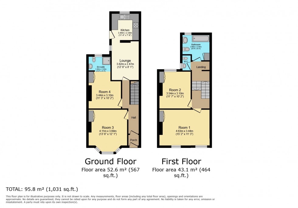 Floorplan for St. Helens Avenue, Brynmill, Swansea