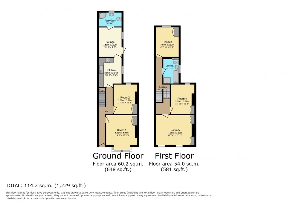 Floorplan for Kemble Street, Brynmill, Swansea